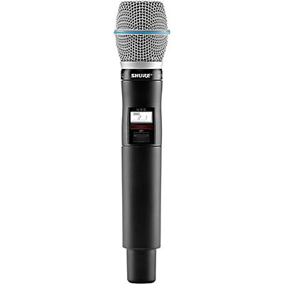 Shure QLXD2/BETA87A Wireless Handheld Microphone Transmitter with Interchangeable BETA 87A Microphone Capsule