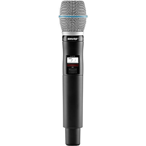 Shure QLXD2/BETA87A Wireless Handheld Microphone Transmitter with Interchangeable BETA 87A Microphone Capsule Condition 1 - Mint Band G50