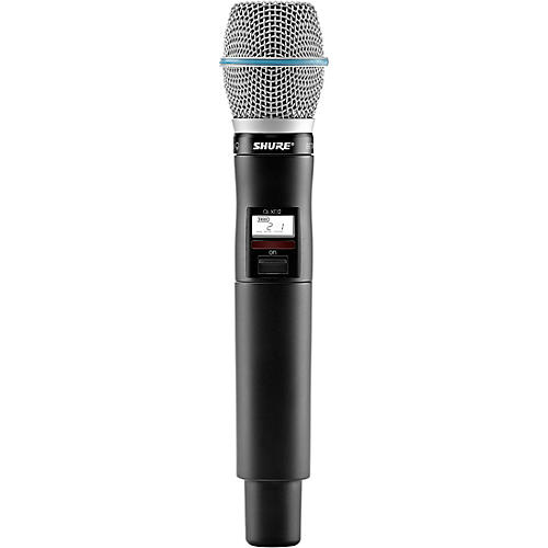 Shure QLXD2/BETA87A Wireless Handheld Microphone Transmitter with Interchangeable BETA 87A Microphone Capsule Condition 1 - Mint Band H50