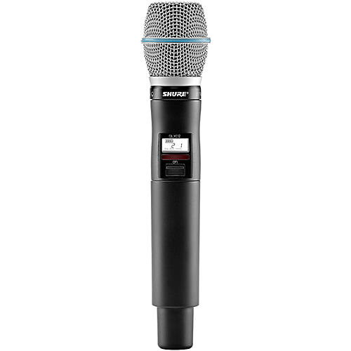 Shure QLXD2/BETA87C Wireless Handheld Microphone Transmitter With Interchangeable BETA 87C Microphone Capsule Condition 1 - Mint Band H50