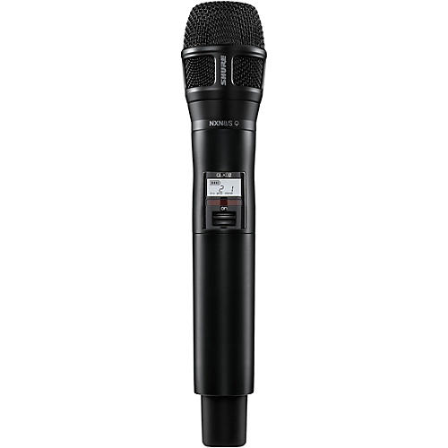 Shure QLXD2/N8S Digital Handheld Wireless Microphone Transmitter with Nexadyne 8/S Supercardioid Capsule (G50: 470 to 534 MHz) Band G50 Black