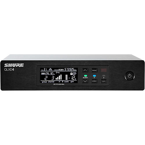 Shure QLXD4 Half-Rack Digital Wireless Receiver Band X52