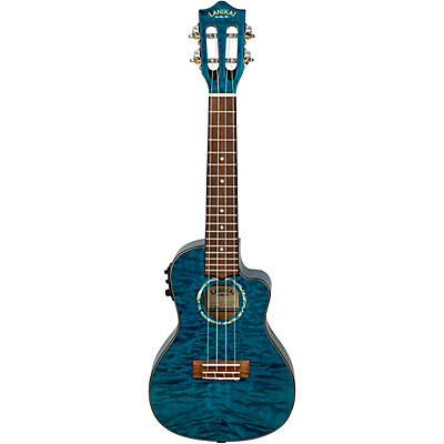 Lanikai QM-CEC Quilted Maple Concert Acoustic-Electric Ukulele