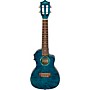 Lanikai QM-CEC Quilted Maple Concert Acoustic-Electric Ukulele Transparent Blue