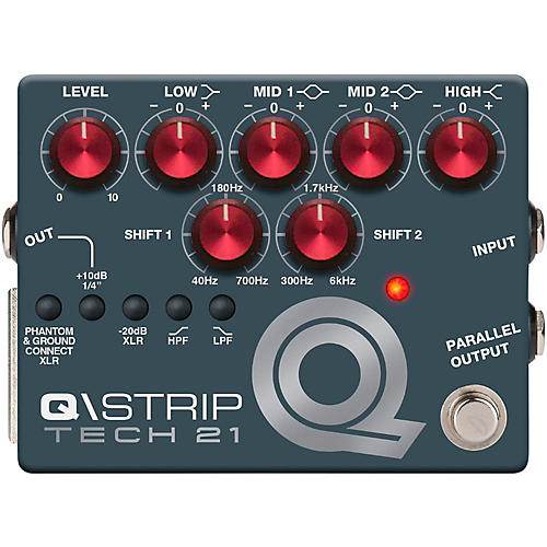 Q\Strip Dual Parametric EQ Instrument DI Pedal