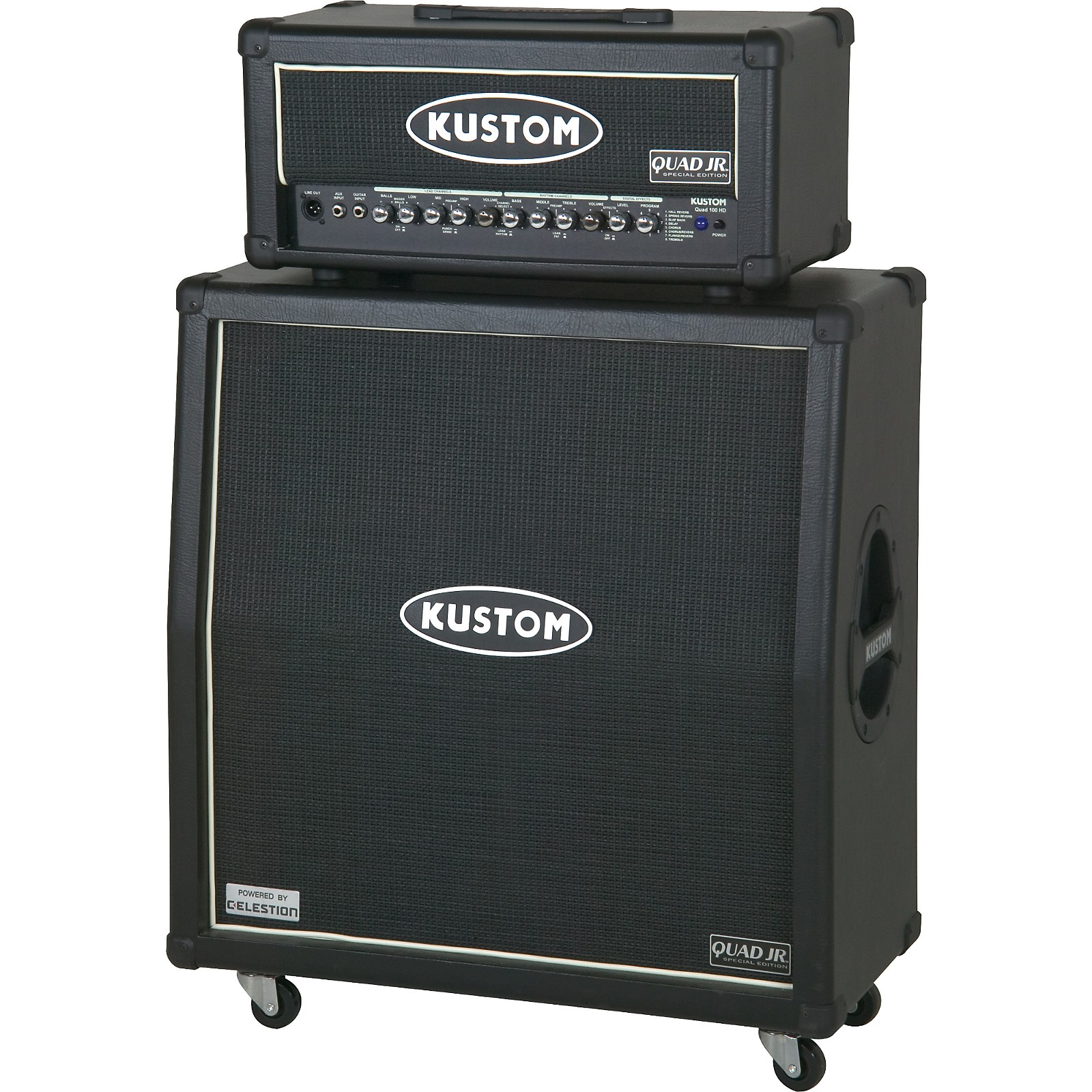 Kustom QUAD JR. 100W Half Stack Guitar Amplifier Musician's Friend