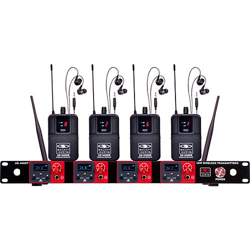 Galaxy Audio Quad UHF Wireless In-Ear Monitor Band System 534-552MHz