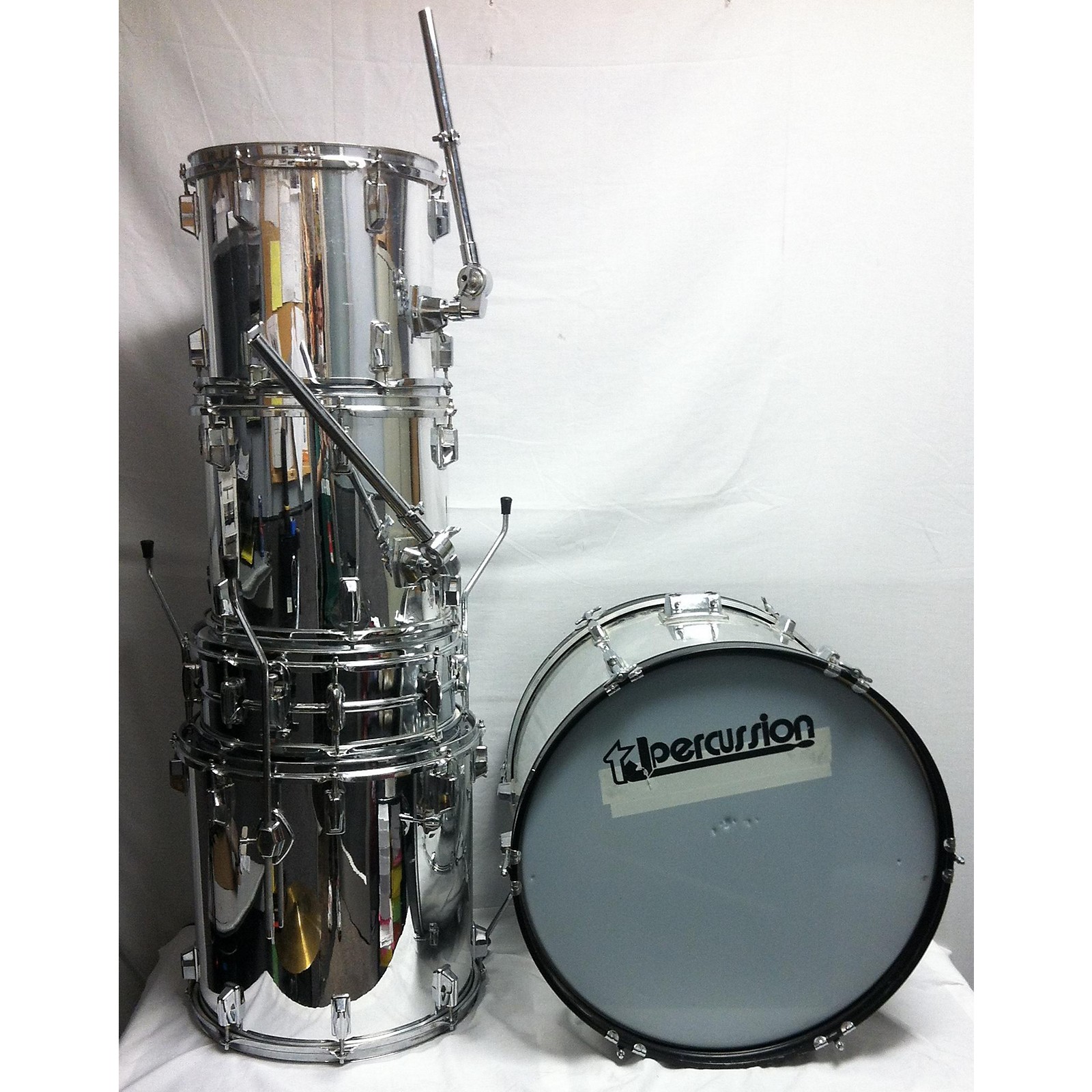 Used Remo Quadura Drum Kit Chrome Musician's Friend