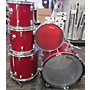 Used Remo Quadura Drum Kit Red