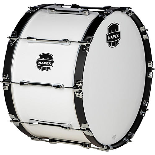 Mapex Qualifier Series Marching Bass Drum 16 in. Gloss White
