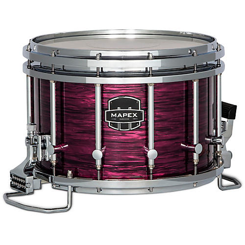 Mapex Quantum Agility Drums on Demand Series Marching Snare Drum 14 x 10 in. Burgundy Ripple