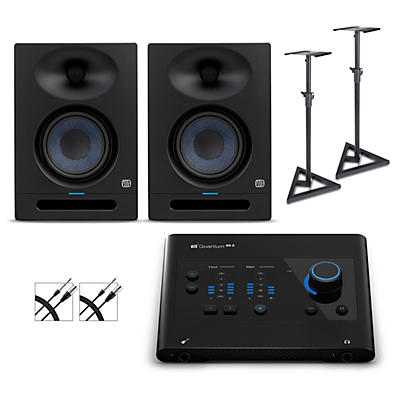 PreSonus Quantum ES2 Audio Interface With Eris 2nd Gen Studio Monitor Pair (Cables & Stands Included) -