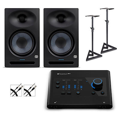 PreSonus Quantum ES2 Audio Interface With Eris 2nd Gen Studio Monitor Pair (Cables & Stands Included) -