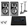 PreSonus Quantum ES2 Audio Interface With JBL 3 Series Studio Monitor Pair (Cables & Stands Included) - 305MKII