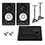 PreSonus Quantum ES2 Audio Interface With Yamaha HS Series Studio Monitor Pair (Cables & Stands Included) - HS5