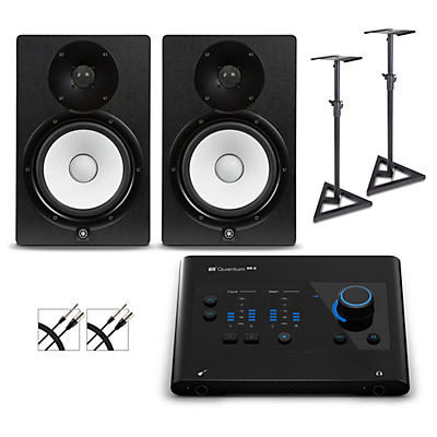 PreSonus Quantum ES2 Audio Interface With Yamaha HS Series Studio Monitor Pair (Cables & Stands Included) -