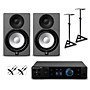 PreSonus Quantum HD2 Audio Interface with Yamaha HS Series Studio Monitor Pair (Cables & Stands Included) HS5 SG