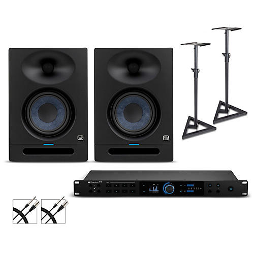 PreSonus Quantum HD8 Audio Interface with Eris Pro 2nd Gen Studio Monitor Pair (Stands & Cables Included) Pro8