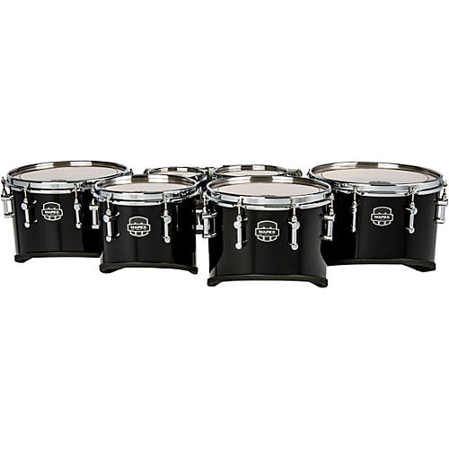 Mapex Quantum Mark II California Cut Sextet Tenors 6, 8, 10, 12, 13, 14 in. Gloss Black