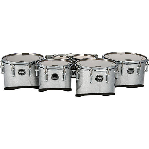Mapex Quantum Mark II Classic Cut Sextet Tenors 6, 6, 10, 12, 13, 14 in. Silver Diamond Dazzle