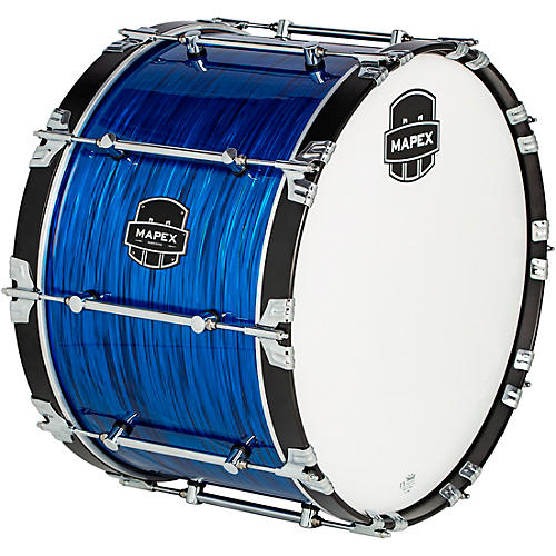 Mapex Quantum Mark II Drums on Demand Series Blue Ripple Bass Drum 24 in.