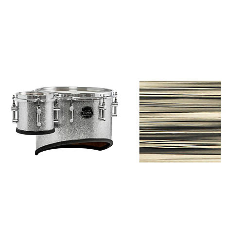 Mapex Quantum Mark II Drums on Demand Series California Cut Single Marching Tenor 6, 14 in. Natural Shale