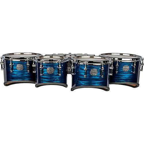 Mapex Quantum Mark II Drums on Demand Series California Cut Tenor Large Marching Quint 6, 10 ,12, 13, 14 in. Navy Ripple