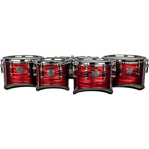 Mapex Quantum Mark II Drums on Demand Series California Cut Tenor Large Marching Quint 6, 10 ,12, 13, 14 in. Red Ripple