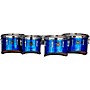Mapex Quantum Mark II Drums on Demand Series California Cut Tenor Small Marching Quad 8, 10, 12, 13 in. Blue Ripple