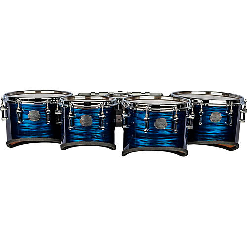 Mapex Quantum Mark II Drums on Demand Series California Cut Tenor Small Marching Quint 6, 8, 10, 12, 13 in. Navy Ripple