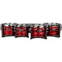 Mapex Quantum Mark II Drums on Demand Series Classic Cut Tenor Large Marching Quint 6, 10 ,12, 13, 14 in. Red Ripple