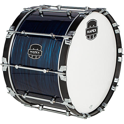 Mapex Quantum Mark II Drums on Demand Series Navy Ripple Bass Drum 14 in.
