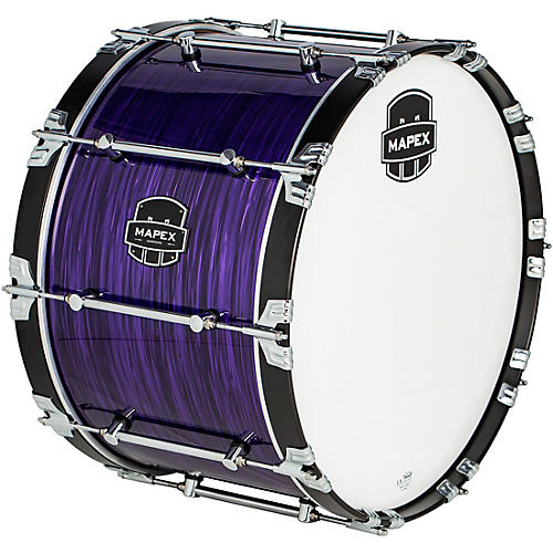Mapex Quantum Mark II Drums on Demand Series Purple Ripple Bass Drum 14 in.