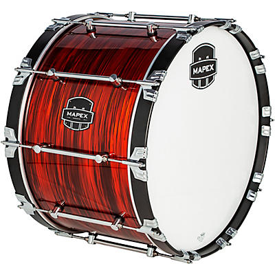 Mapex Quantum Mark II Drums on Demand Series Red Ripple Bass Drum