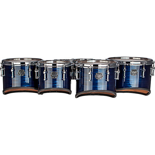 Mapex Quantum Mark II Drums on Demand Series Tenor Large Marching Sextet 6, 8, 10, 12, 13, 14 in. Navy Ripple