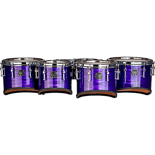 Mapex Quantum Mark II Drums on Demand Series Tenor Large Marching Sextet 6, 8, 10, 12, 13, 14 in. Purple Ripple