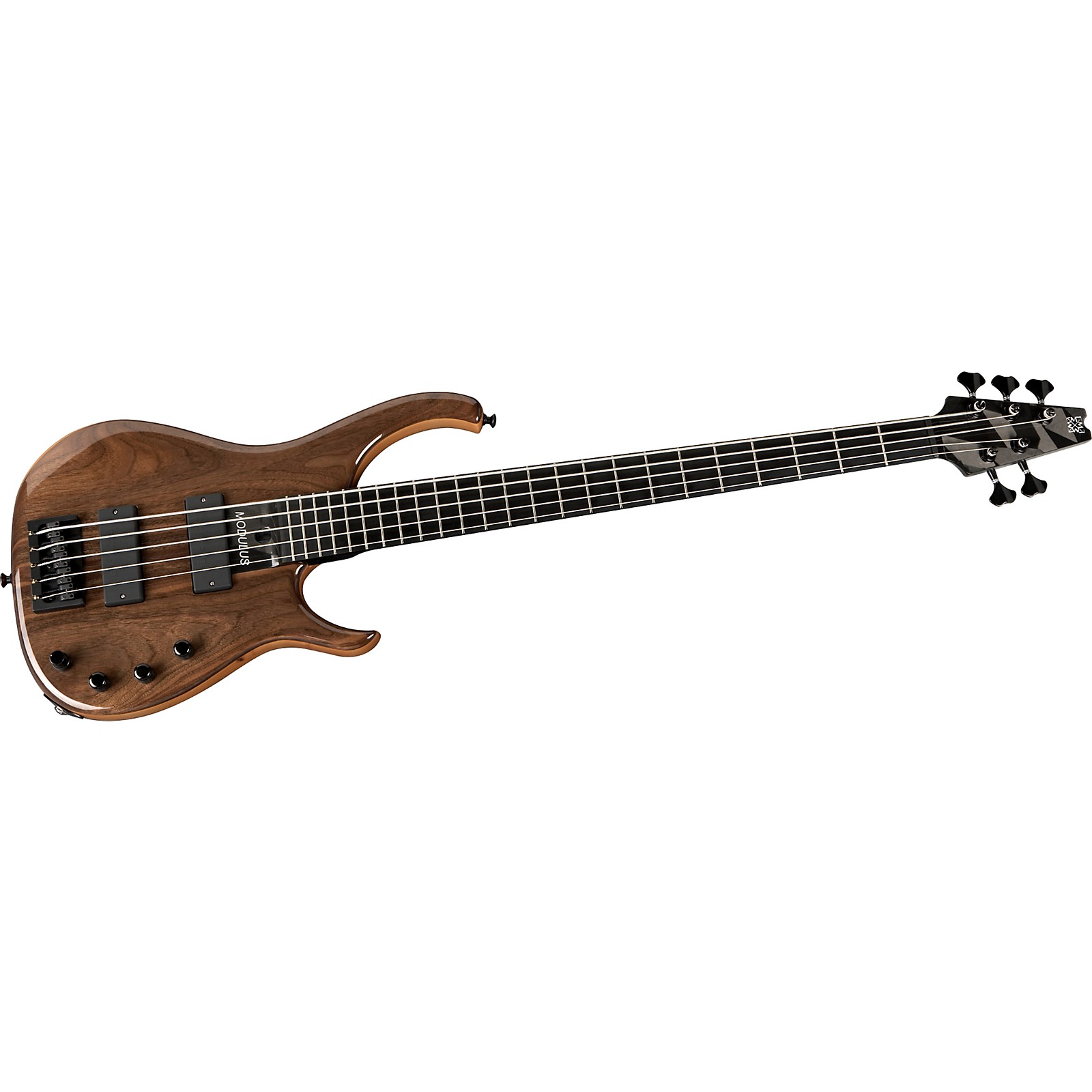 Modulus Guitars Quantum Q5 5String Figured Claro Walnut Electric Bass