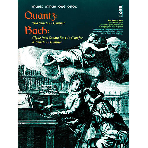 Quantz - Trio Sonata in C Min Bach - Gigue from Sonata No 1 in C Maj & Sonata in G Min Music Minus One BK/CD