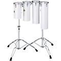 Pearl Quarter Tom Sets Concert Drums 6 x 12 and 6 x 15 with Stand In Arctic White18 x 6 and 21 x 6 in. with Stand In Artic White
