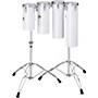 Pearl Quarter Tom Sets Concert Drums 18 x 6 and 21 x 6 in. with Stand In Artic White