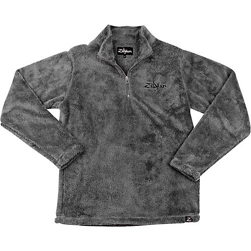 Zildjian Quarter Zip Sherpa Pullover X Large Charcoal