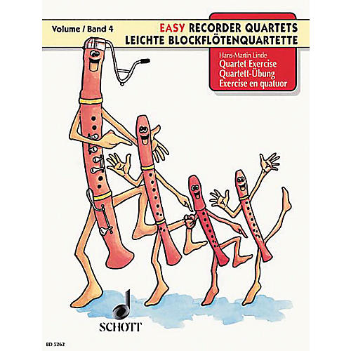 Quartet Lessons for Recorders (Performance Score) SATB Composed by Hans-Martin Linde