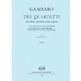 Editio Musica Budapest Quartet in D Minor for Flute, Clarinet, Horn, Bassoon EMB Series Composed by Giovanni Battista Gambaro