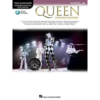 Hal Leonard Queen - Updated Edition Viola Instrumental Play-Along Songbook Book/Audio Online