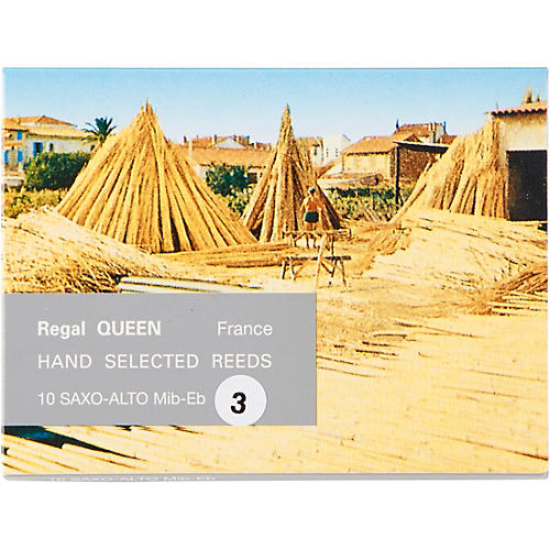 Rigotti Queen Reeds for Alto Saxophone Strength 3.5 Box of 10