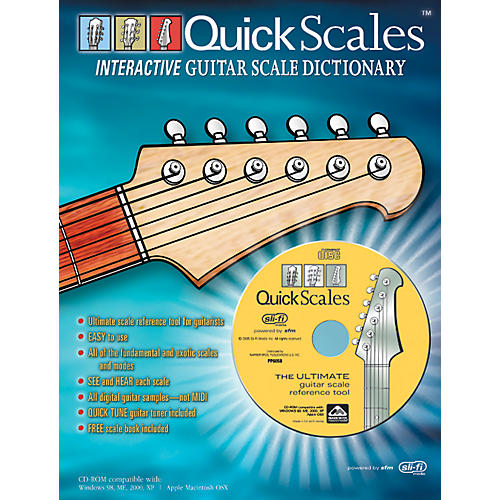 Quick Scales Interactive Guitar Scale Dictionary Book with CD-ROM