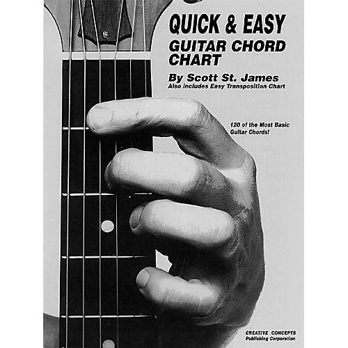 Creative Concepts Quick and Easy Guitar Chord Chart Book
