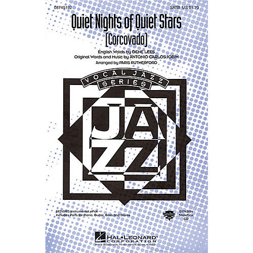 Hal Leonard Quiet Nights of Quiet Stars (Corcovado) ShowTrax CD Arranged by Paris Rutherford