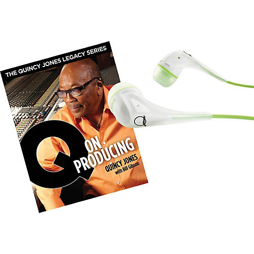 Quincy Jones Q350 Headphones with Q on Producing Book