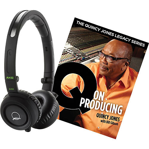 Quincy Jones Q460 Headphones with Q on Producing Book